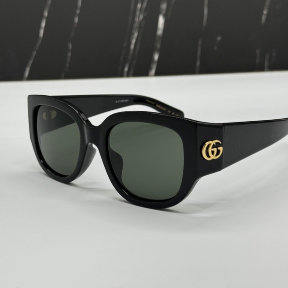 NEW GG1599SA 001 GUCCI BLACK GREY OVERSIZED WOMEN GUCCI SUNGLASSES - Picture 7 of 13